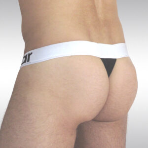 PLUS Thong - Black / White - Image 2