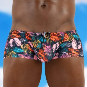 FEEL Swim Mini Trunk - Leaves Pink - Image 1