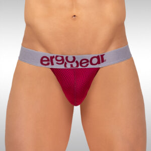 MAX Mesh Thong - Burgundy - Image 2