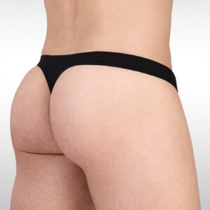 FEEL GR8 Cotton Thong - Black - Image 2