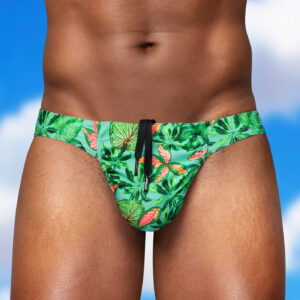 FEEL SW Bikini - Aqua/Leaves - Image 1