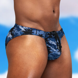 FEEL SW Bikini - Dark Blue/Palms - Image 2